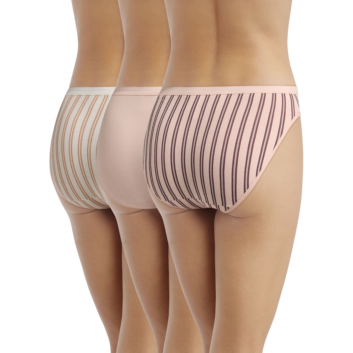 Lote de 3 bragas DIM x INES DE LEE FRESSANGE conjunto rosa vapor, DIM