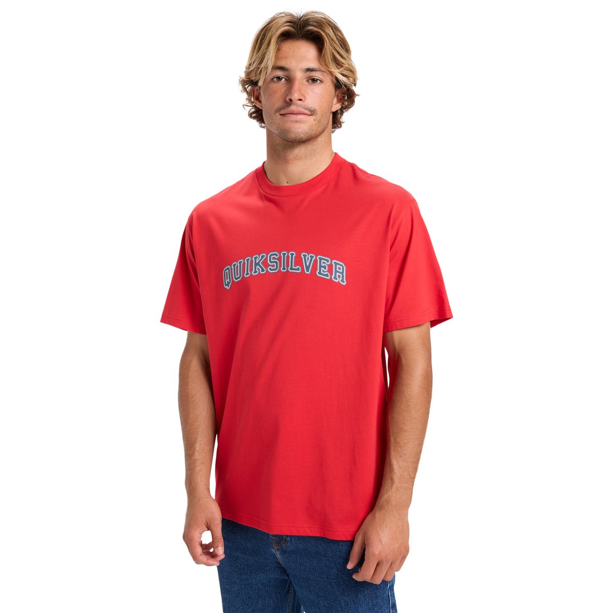 T-shirt à manches courtes PTO FARE WELL rouge salsa, QUIKSILVER