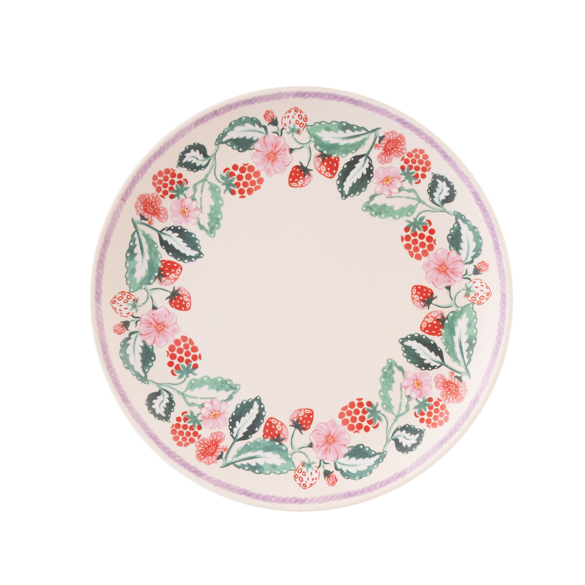 Set of 4 Raspberry Melamine Dinner Plates pink, CATH KIDSTON