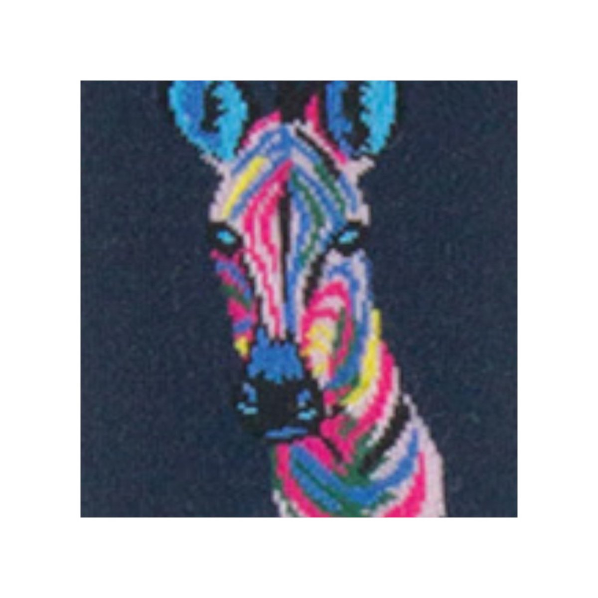 Mi-chaussettes Homme Achile zèbre Coton majoritaire marine, ACHILE