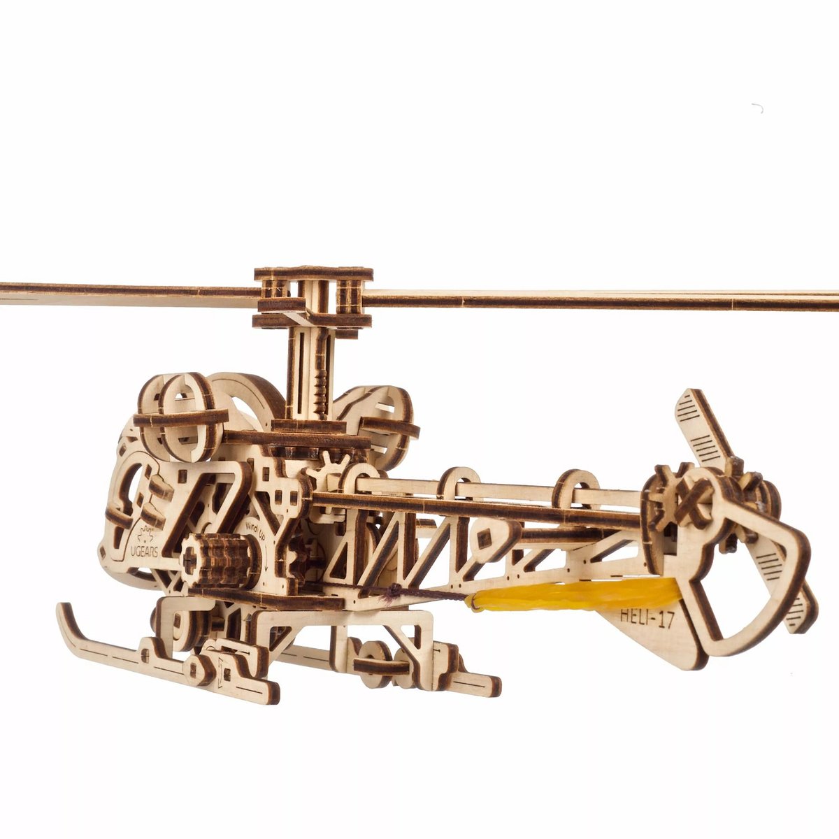 Puzzle 3D Mini Hélicoptère beige, UGEARS