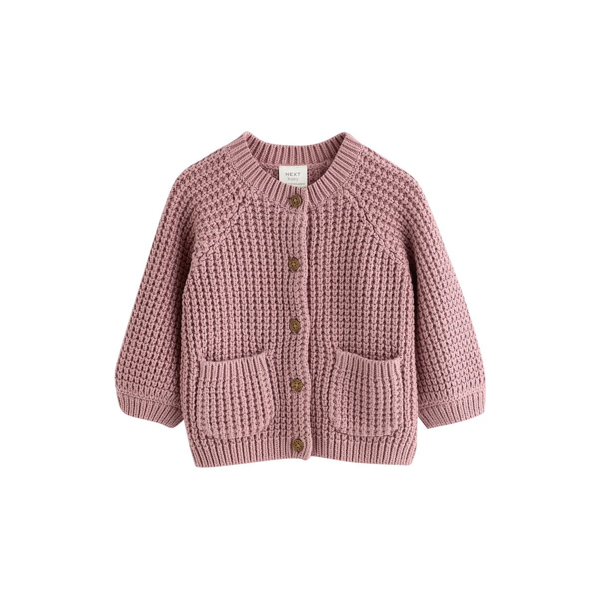Cardigan en maille pointelle pour bébé rose, NEXT