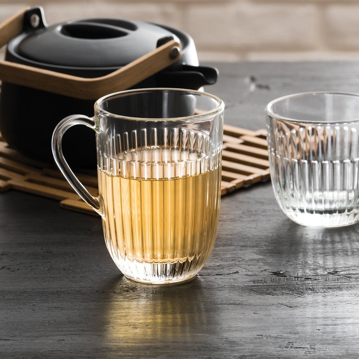 Lot de 6 mugs, OUESSANT transparent, LA ROCHERE