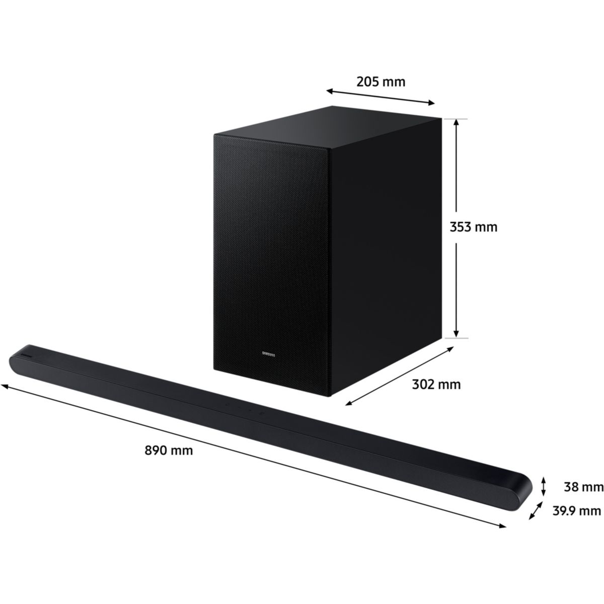 Barre de son HW-S710D noir titane, SAMSUNG