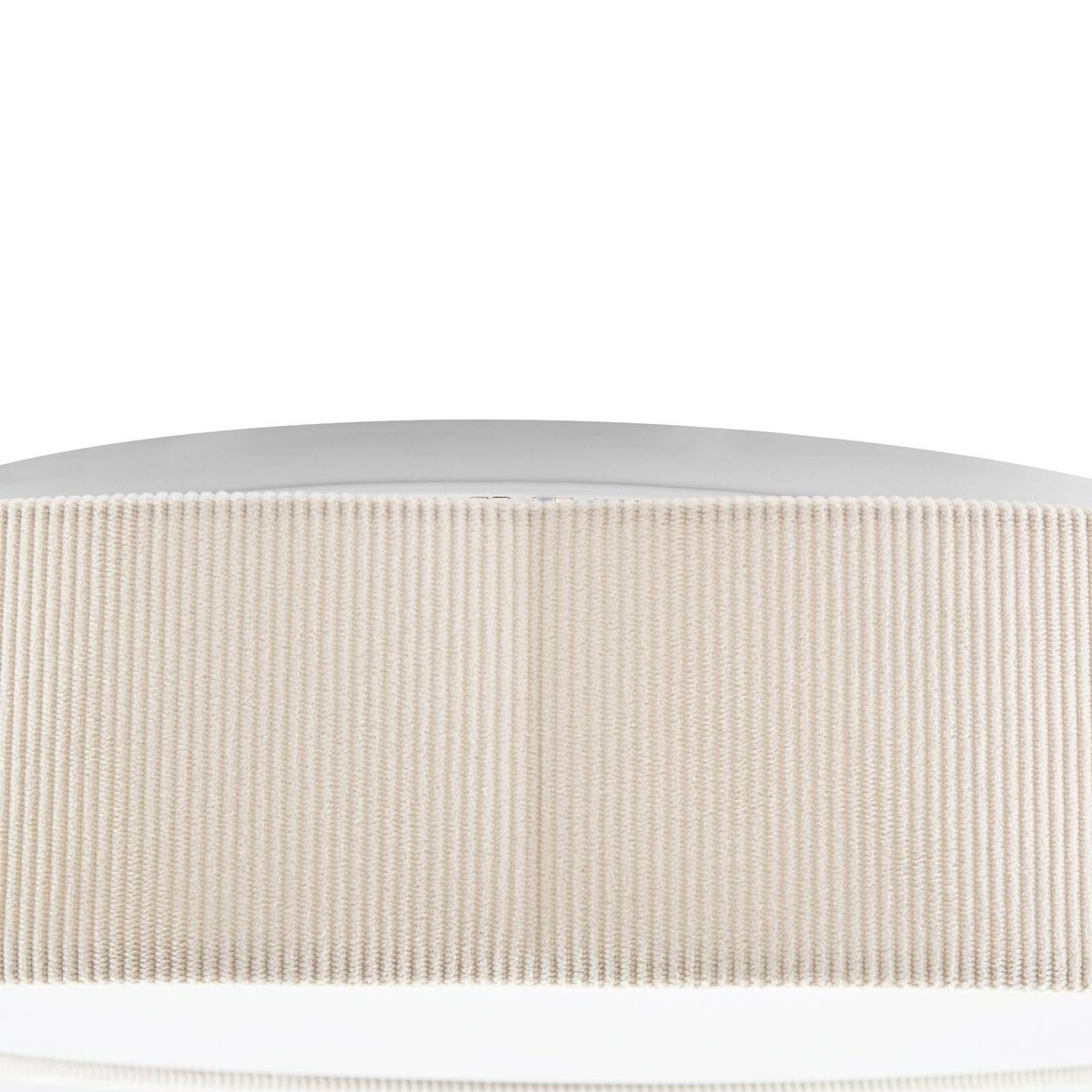 Plafonnier en textileLED, Winona crème, blanc, LINDBY