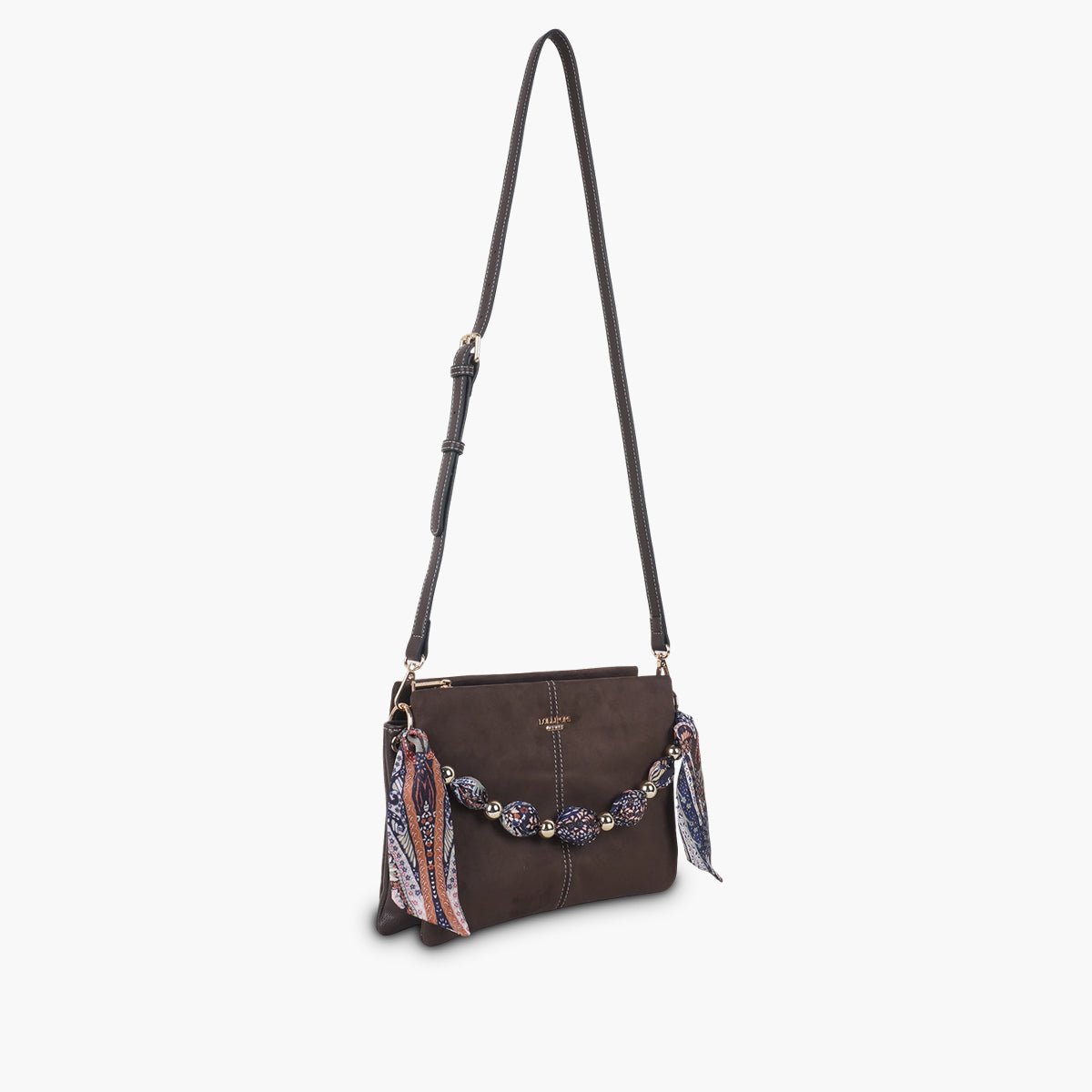Sac multi poches Shirley marron, LOLLIPOPS