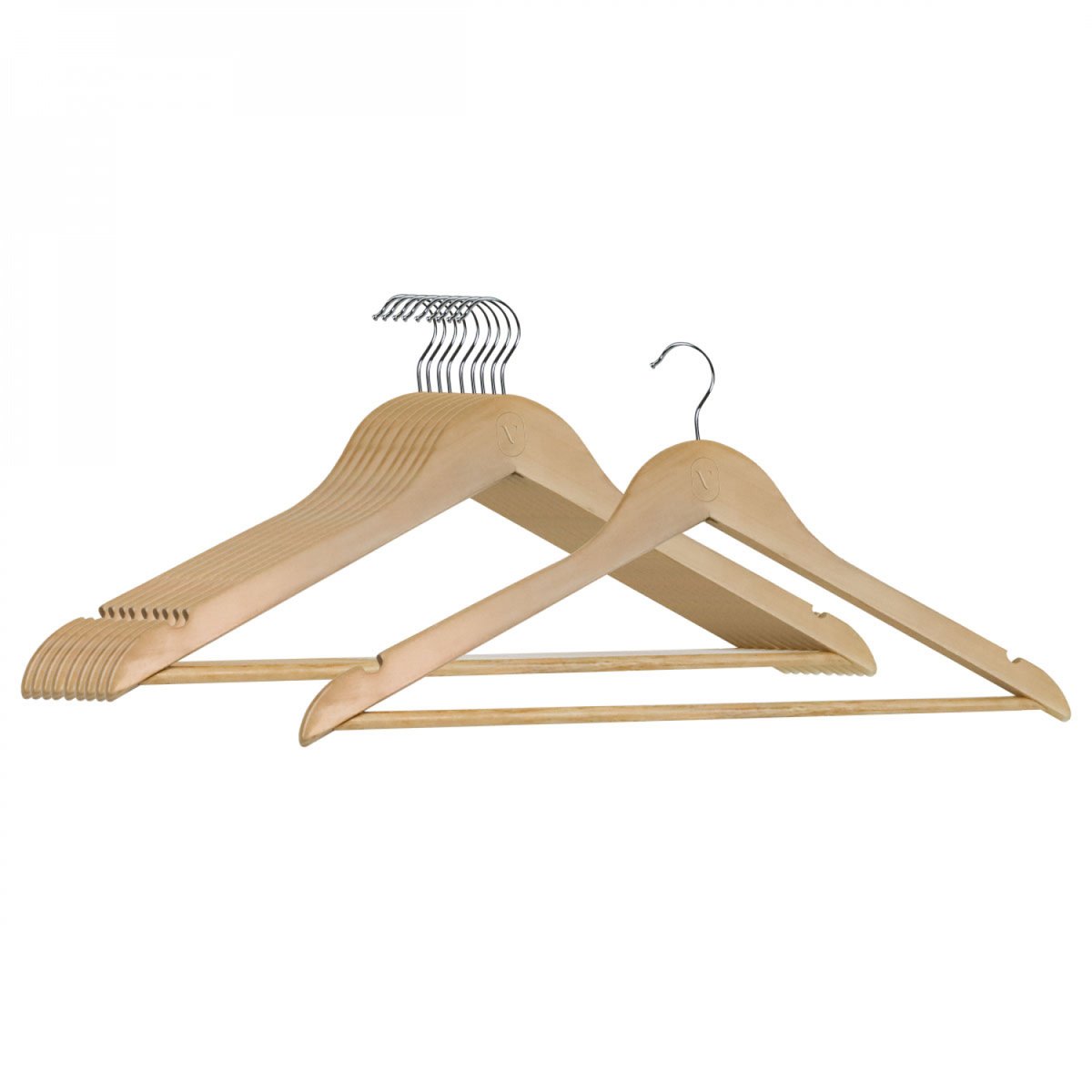 Lot de 40 cintres pour adulte beige, VIVEZEN