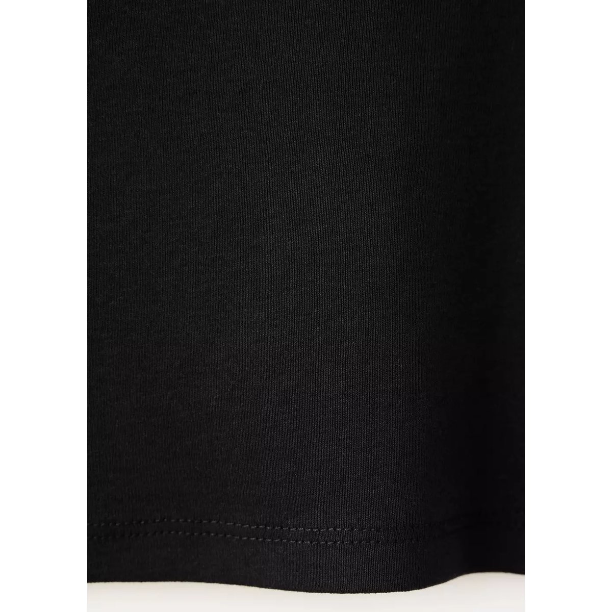 T-shirt coton à décolleté asymétrique noir, MANGO TEEN