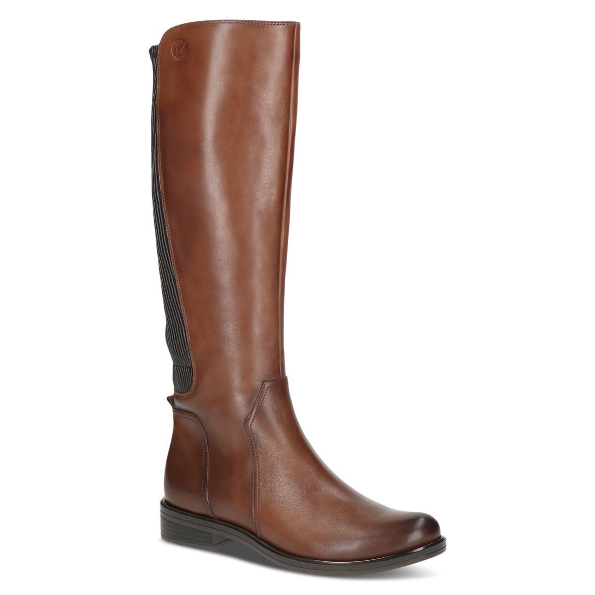 Bottes talon bloc marron chocolat nubuck, CAPRICE