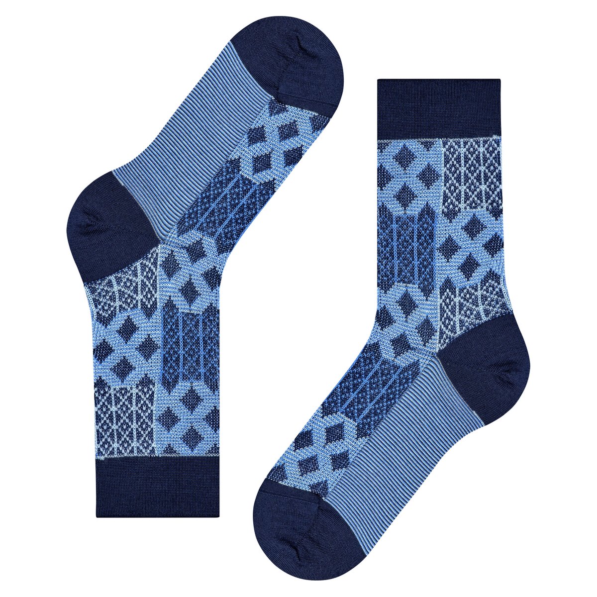 Chaussettes Mosaic Opaque marin, BURLINGTON