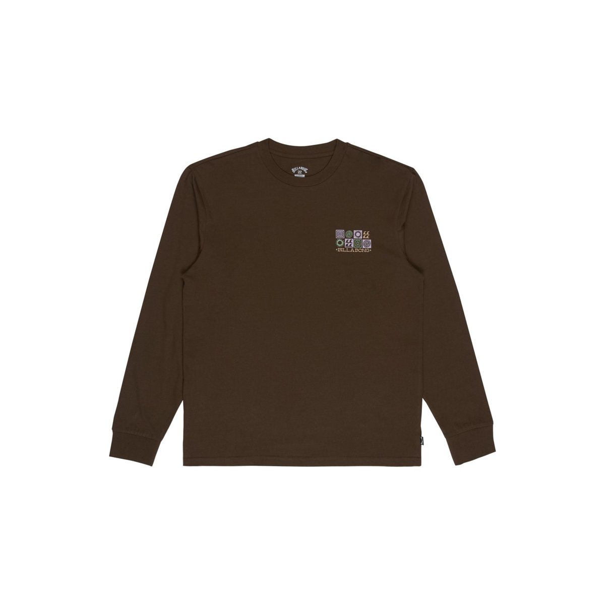 T shirt manches longues SEGMENT marron dark cedar, BILLABONG