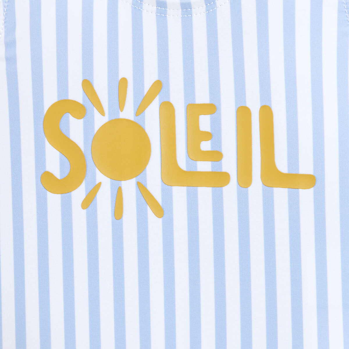 Swimming Costume in 1 Piece Striped 12 Months-5 Years blue striped, LA REDOUTE COLLECTIONS
