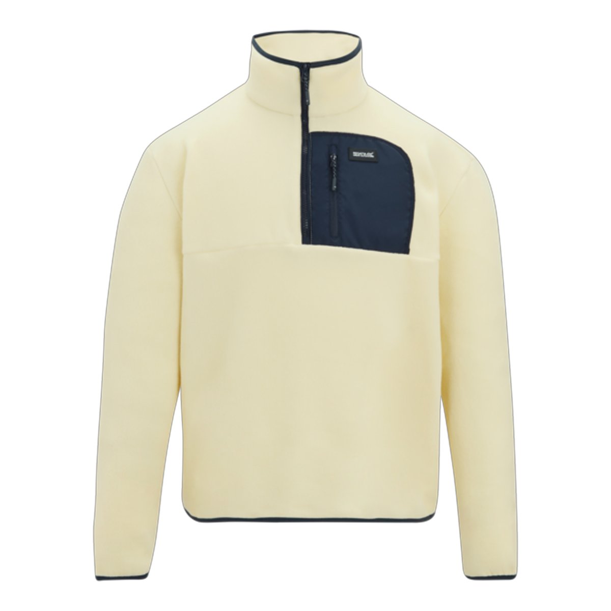 Haut polaire à col montant zippé motif/style panneau contrasté FRANKIE blanc / bleu marine, REGATTA