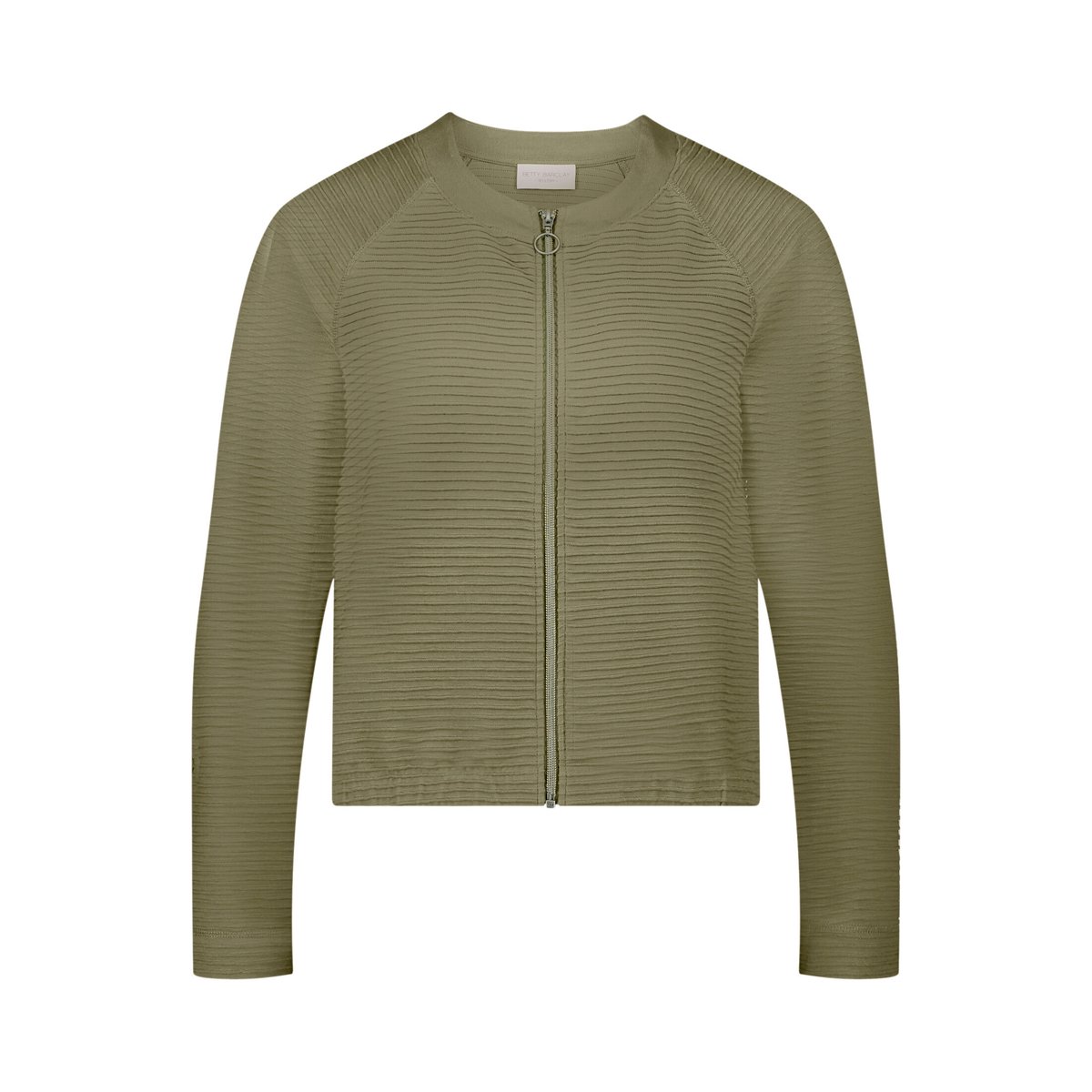Veste casual de texture côtelée dusty olive, BETTY BARCLAY