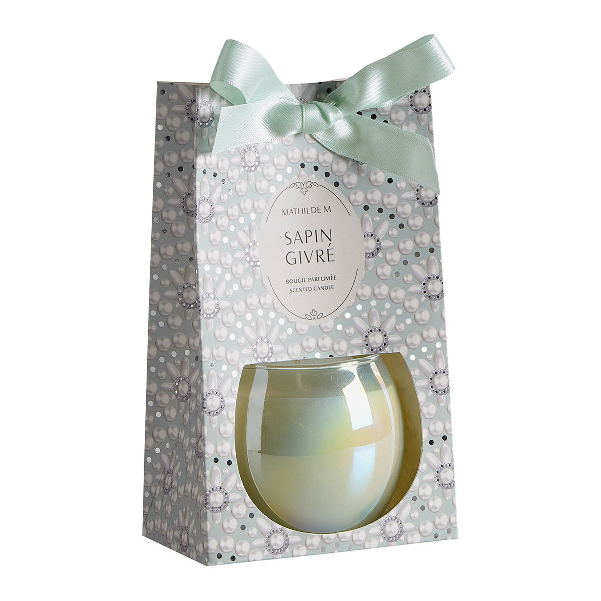 Bougie parfumée 170 g - Sapin Givré couleur unique, MATHILDE M