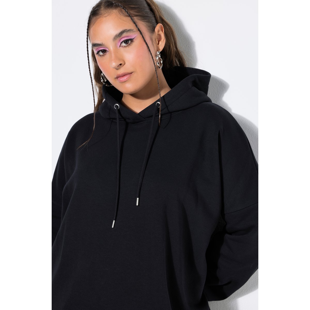 Sweat-shirt à capuche oversize noir, STUDIO UNTOLD