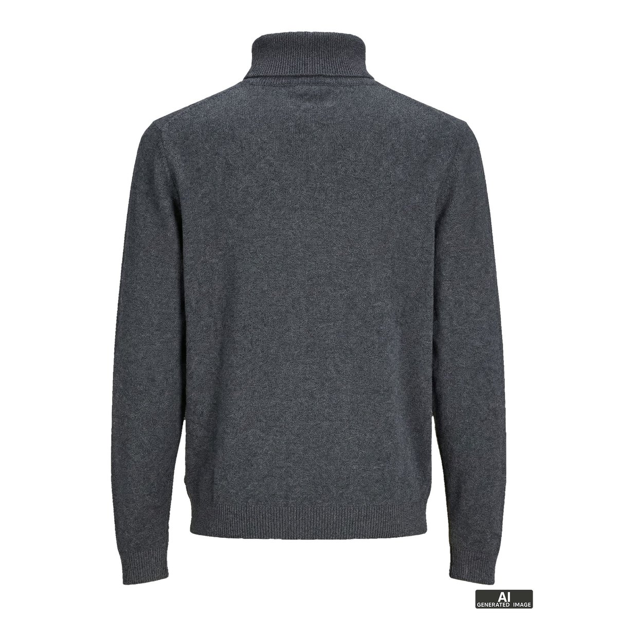 Col Roulé dark grey melange, JACK & JONES