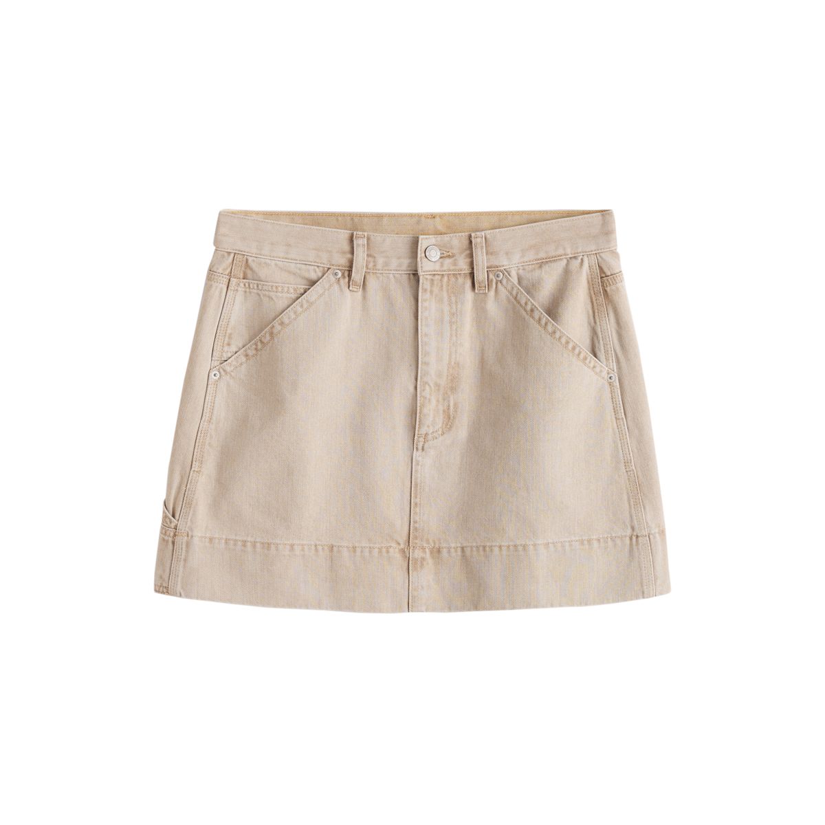 Jupe cargo courte en jean naturel, NEXT