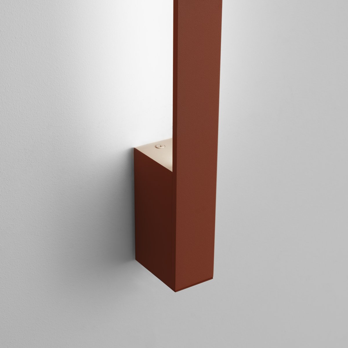 Applique murale Aluminium Ocre Rouge LED 1 Lahti ocre rouge, EDEN