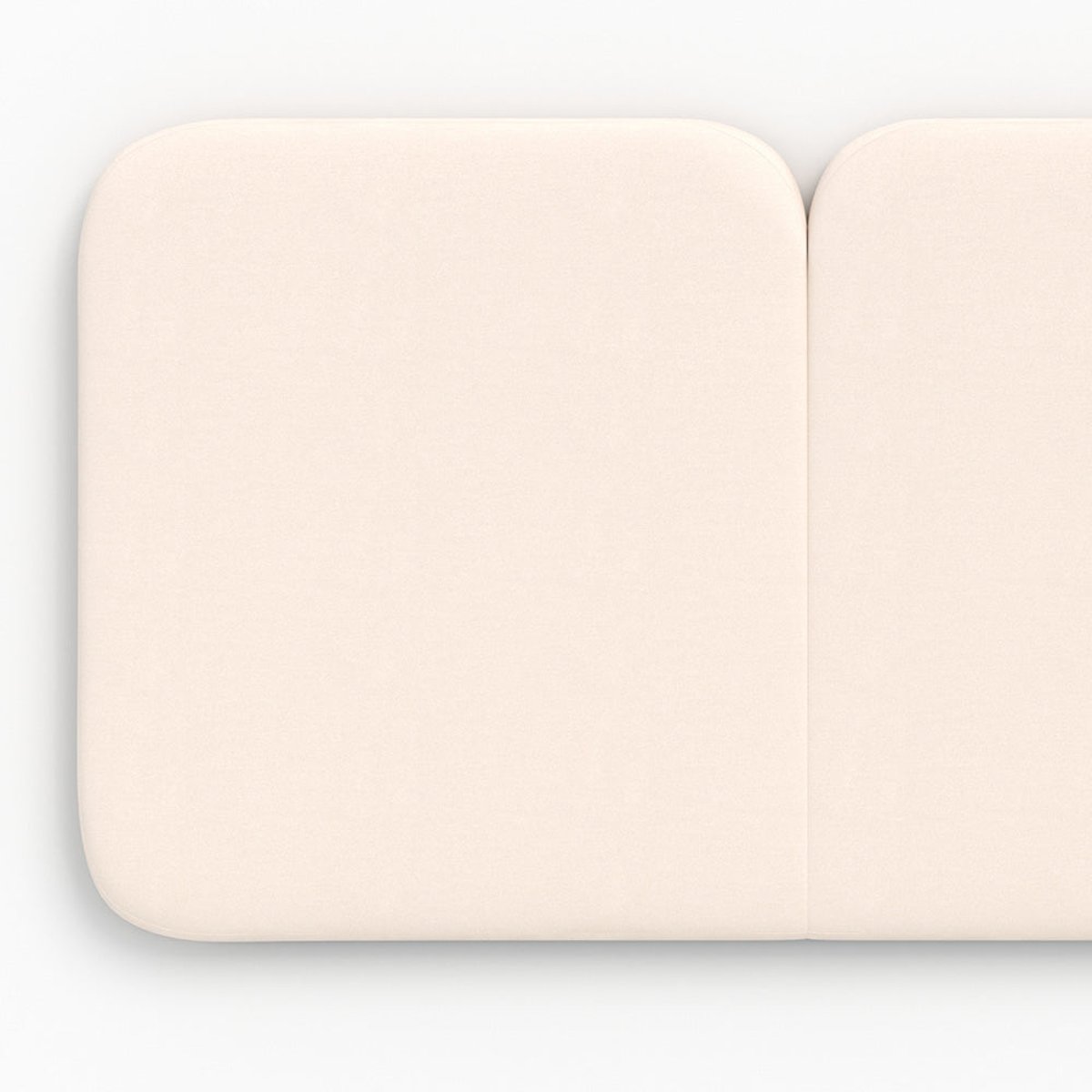 Tête de lit en tissu 160 cm - ETNA blanc, MAISON PAVANE