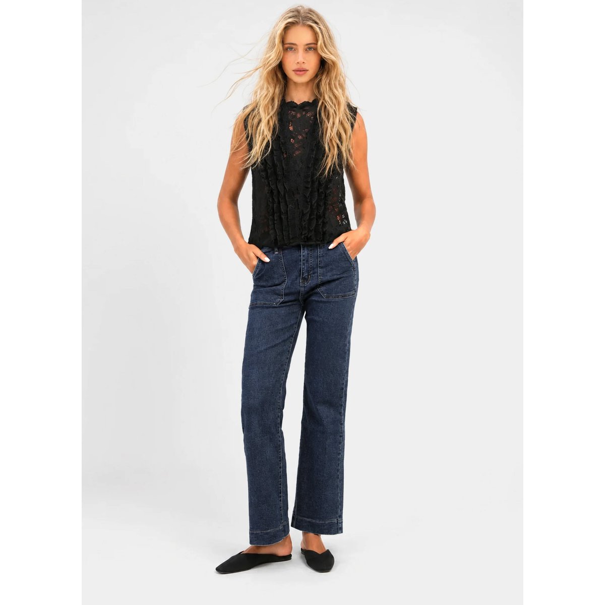 Pantalon Parmy STONE bleu stone, AN'GE