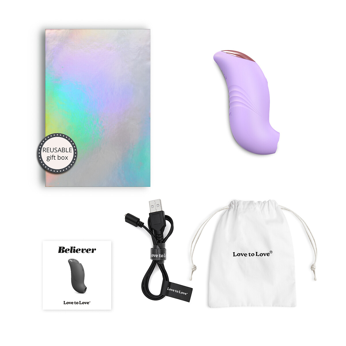 Stimulateur Believer mauve, LOVE TO LOVE