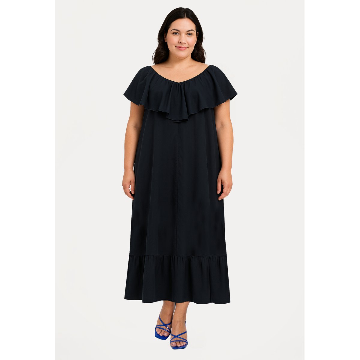 Robe sans manches bleu, YOEK