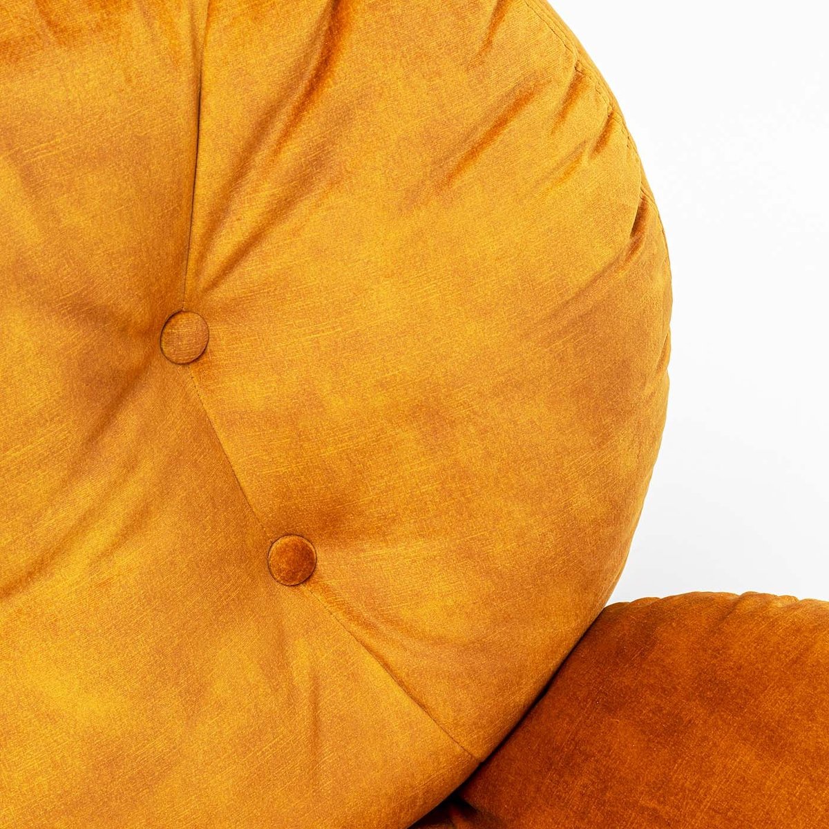 Fauteuil pivotant en velours, COSY ocre, KARE DESIGN