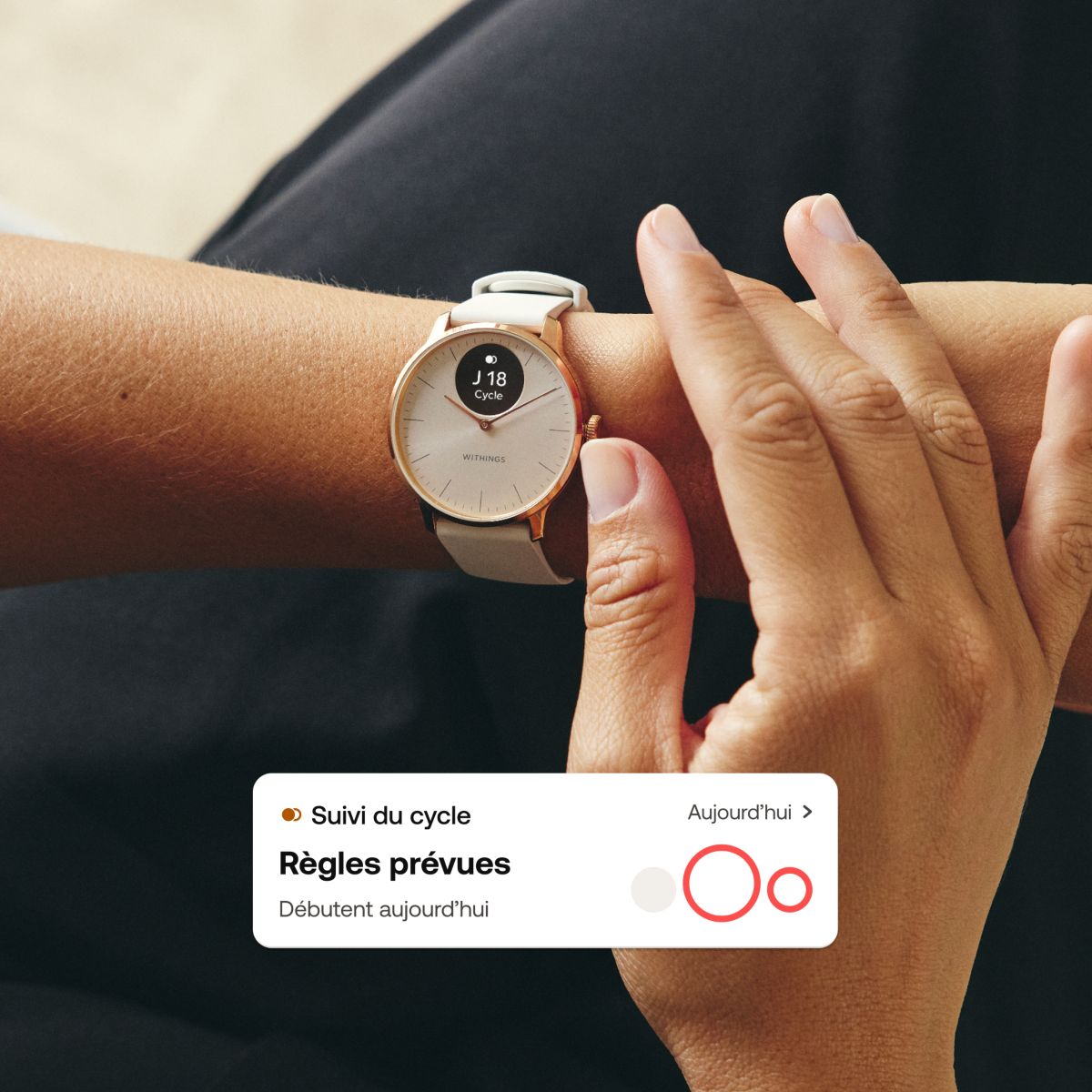 Montre connectée Scanwatch Light noir, WITHINGS