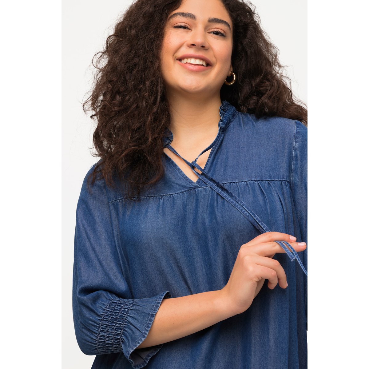 Robe en Lyocell bleu jean, ULLA POPKEN
