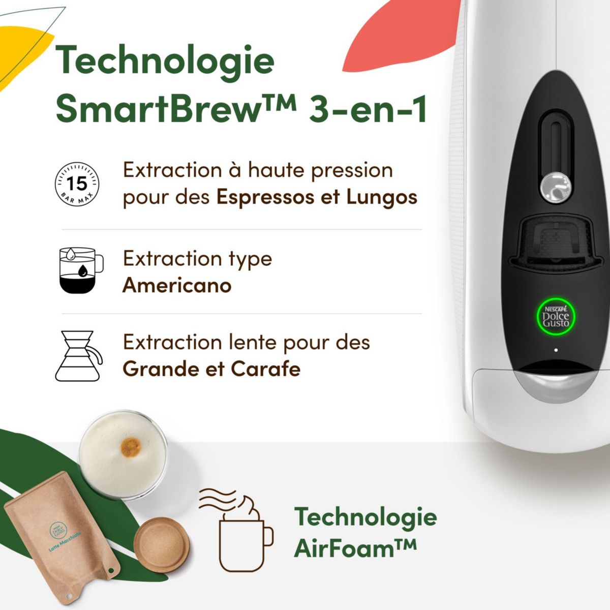 Dolce Gusto neo blanc KP850110 couleur unique, KRUPS