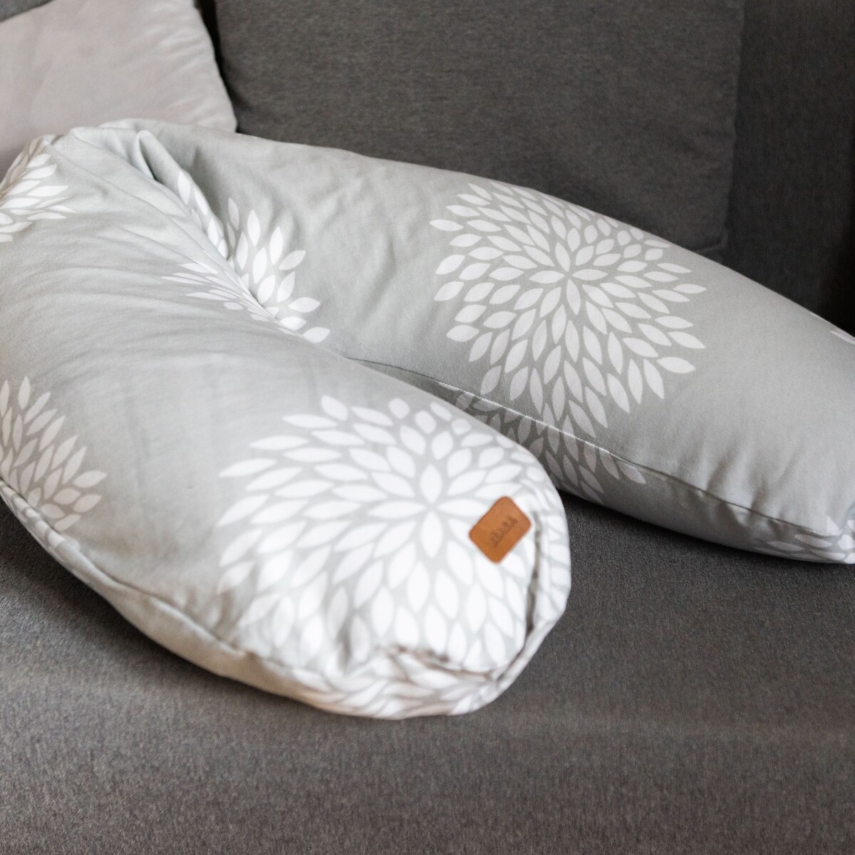 Coussin de maternité big flopsy 915068 gris fleuri, BEABA