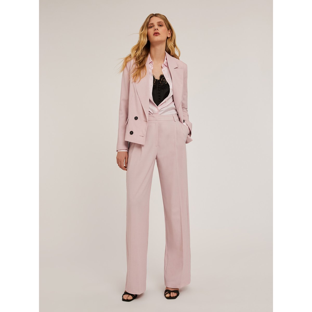 Veste croisée en polyviscose rose, MOTIVI