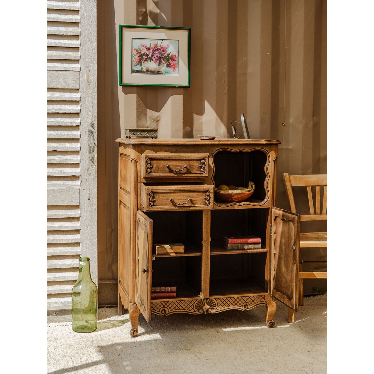 Buffet en bois Gilbert N°1545 - Bon état bois clair, DEBONGOUT