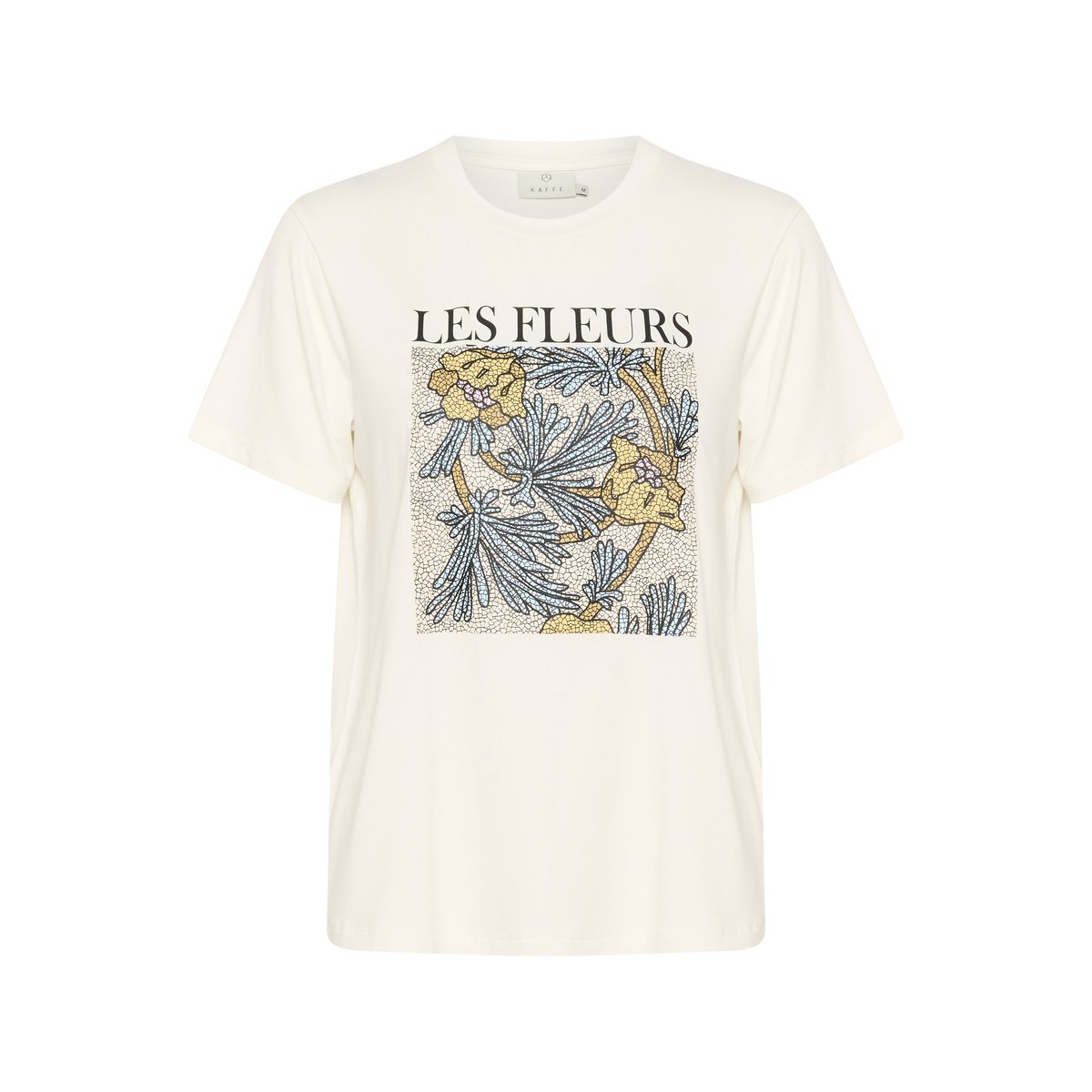 T-shirt blanc chalk, KAFFE