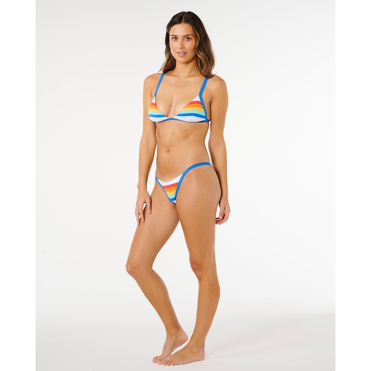 Bas de maillot de bain tanga SURF STRIPE blanc, RIP CURL