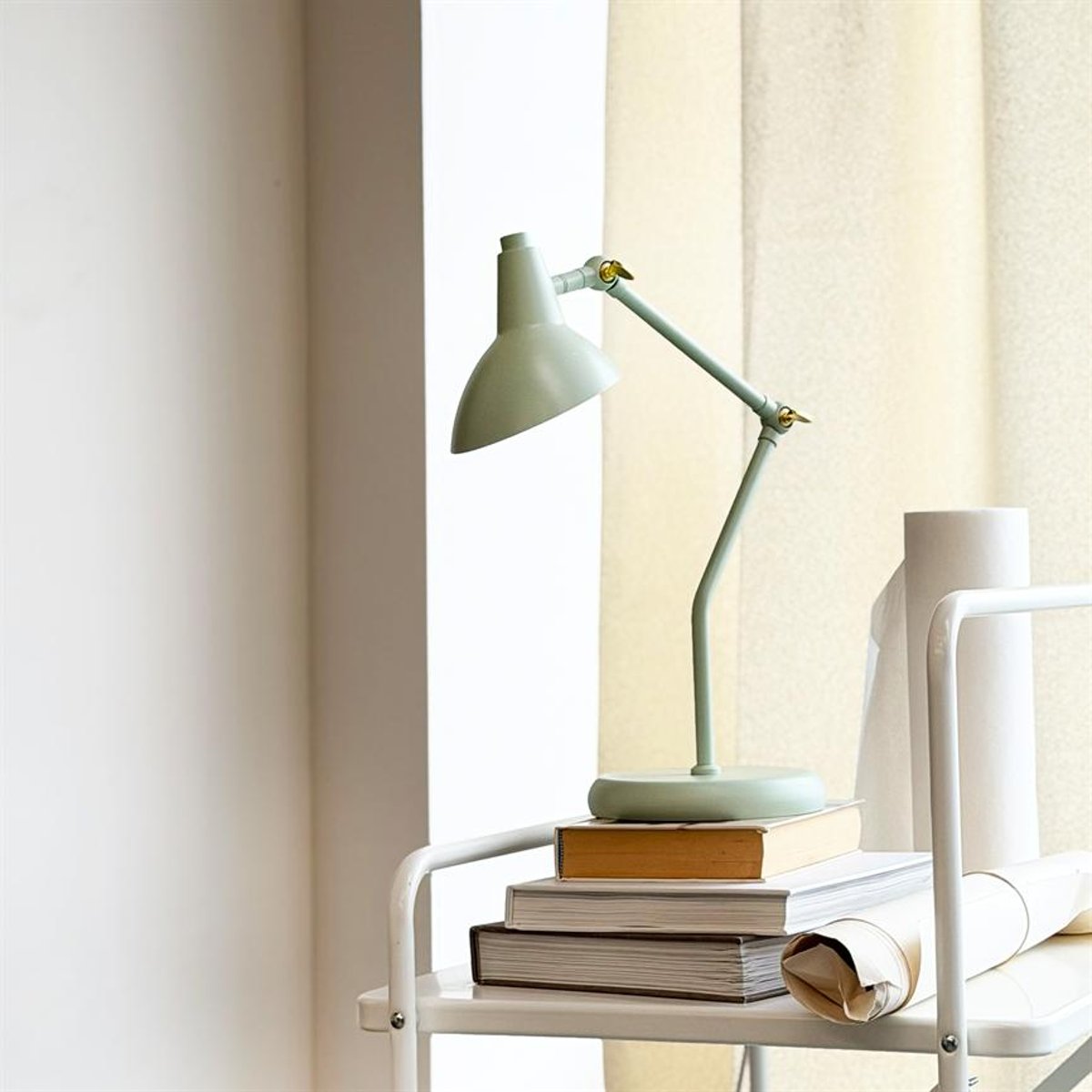 Lampe à poser Vela vert menthe en métal GU10 vert menthe., DYBERG LARSEN