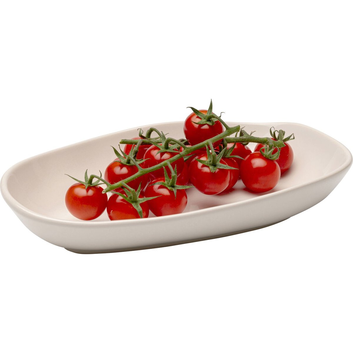 Lot de 4 assiettes creuses en faïence, ORGANIC crème, KARE DESIGN