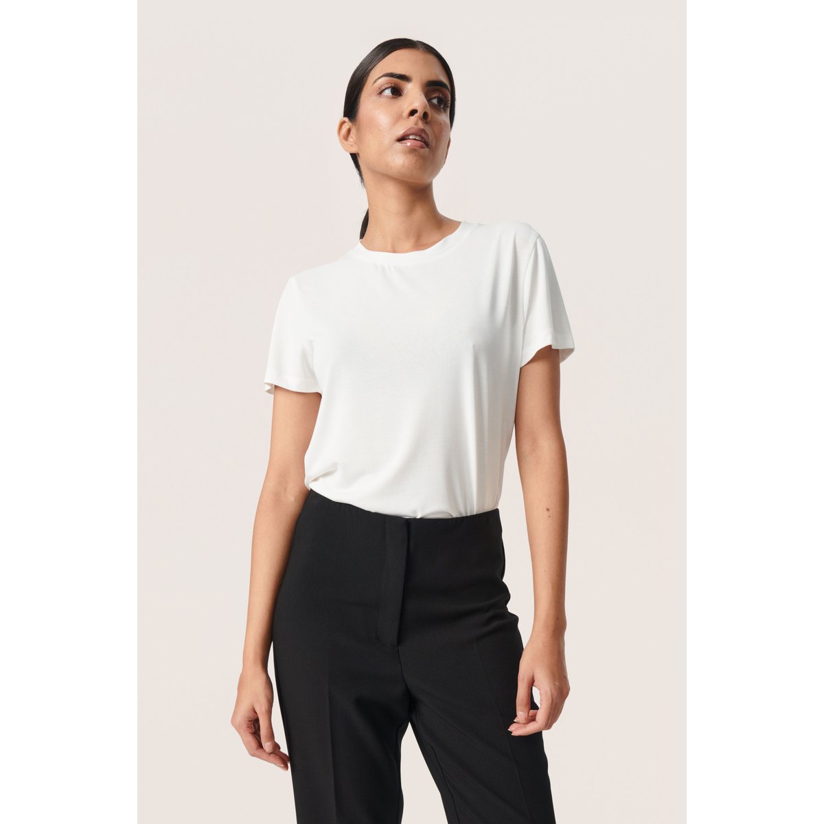 T-shirt blanc broken white, SOAKED IN LUXURY