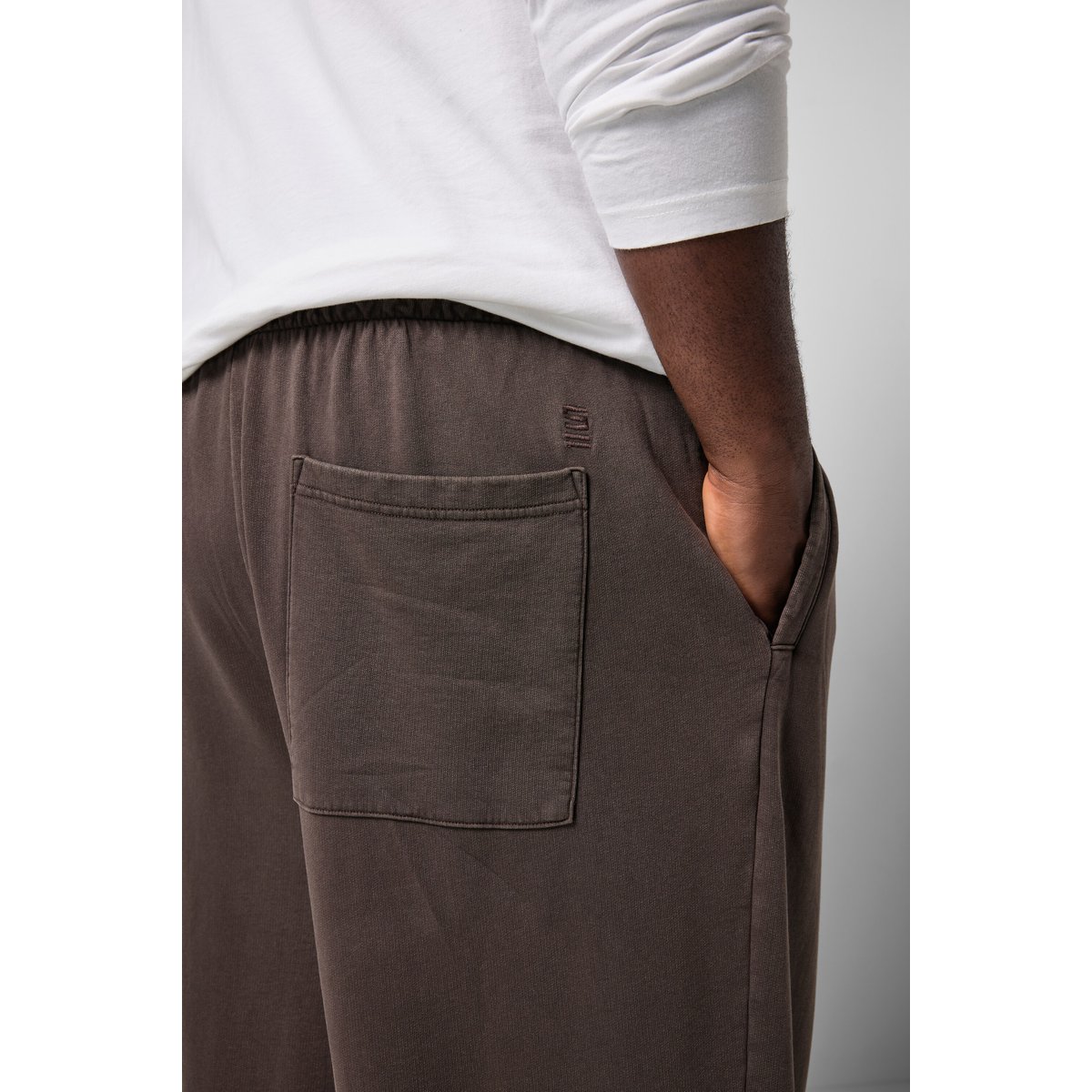 Pantalon en molleton, style vintage marron châtaigne, STHUGE