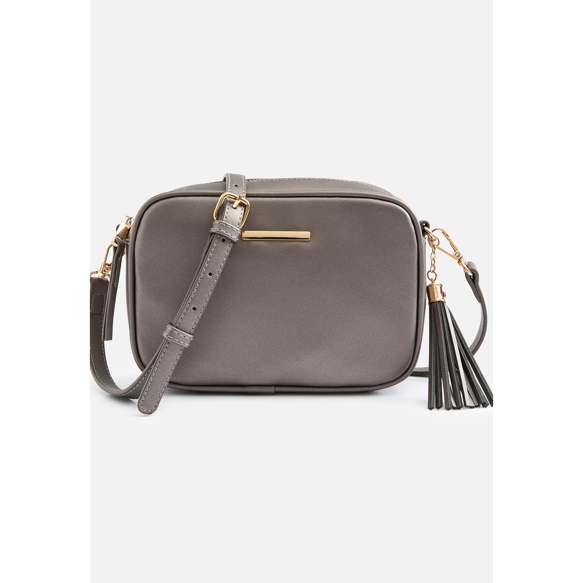 Sac bandoulière ou pochette marron coloris bronze, DAMART