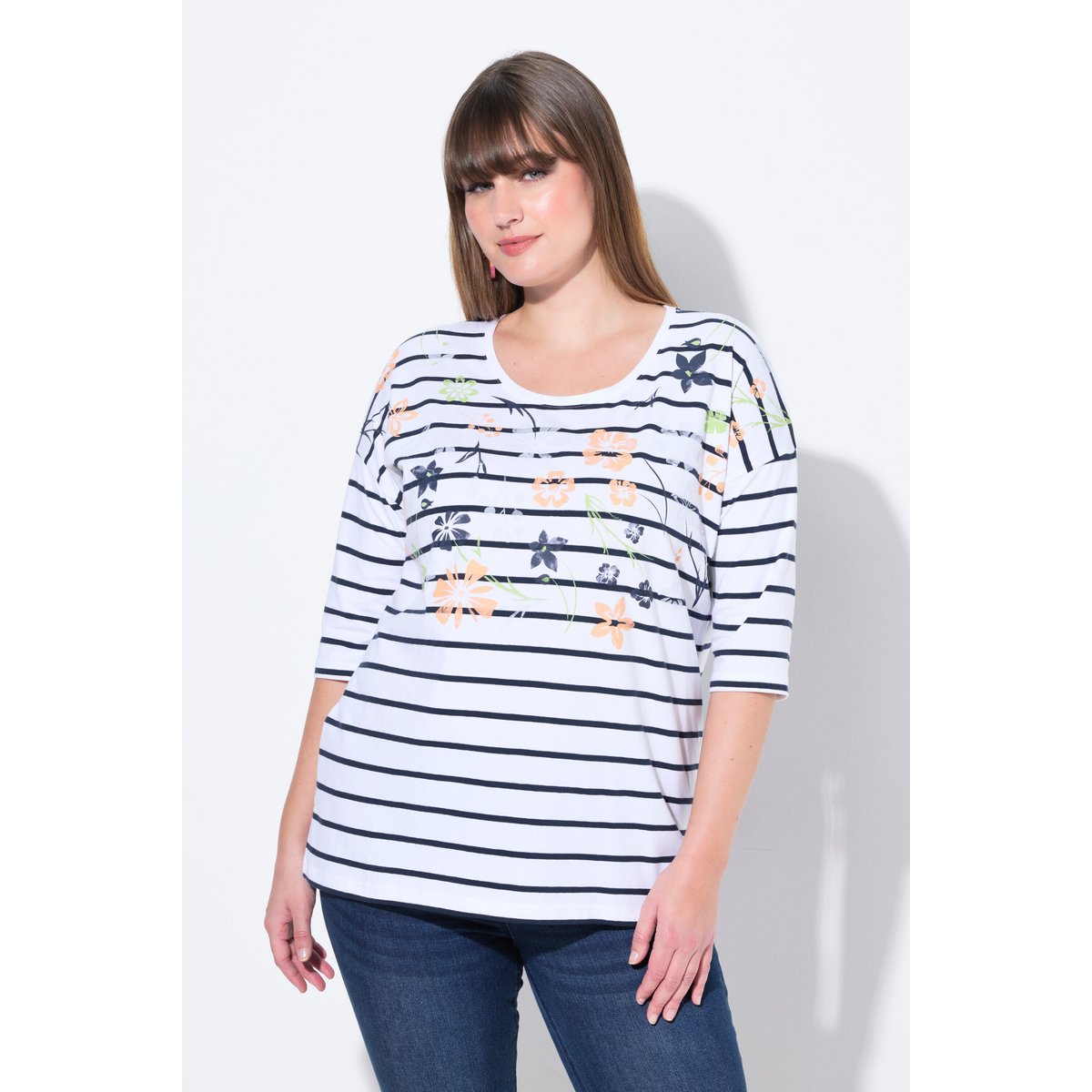 T-shirt oversize blanc neige, ULLA POPKEN