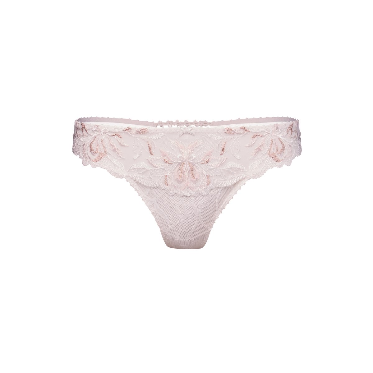 Culotte Tanga Encre de Chine blanc, AUBADE