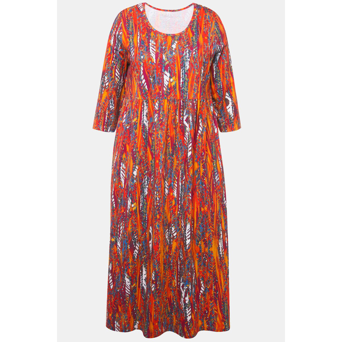 Robe maxi en jersey cannelle, ULLA POPKEN