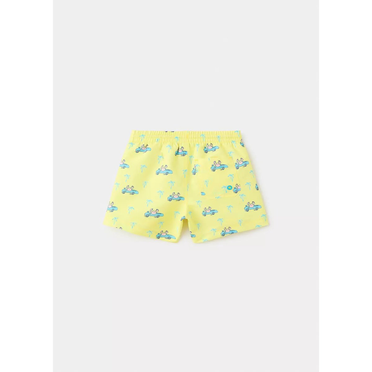 Maillot de bain imprimé crabes jaune pastel, MANGO BABY