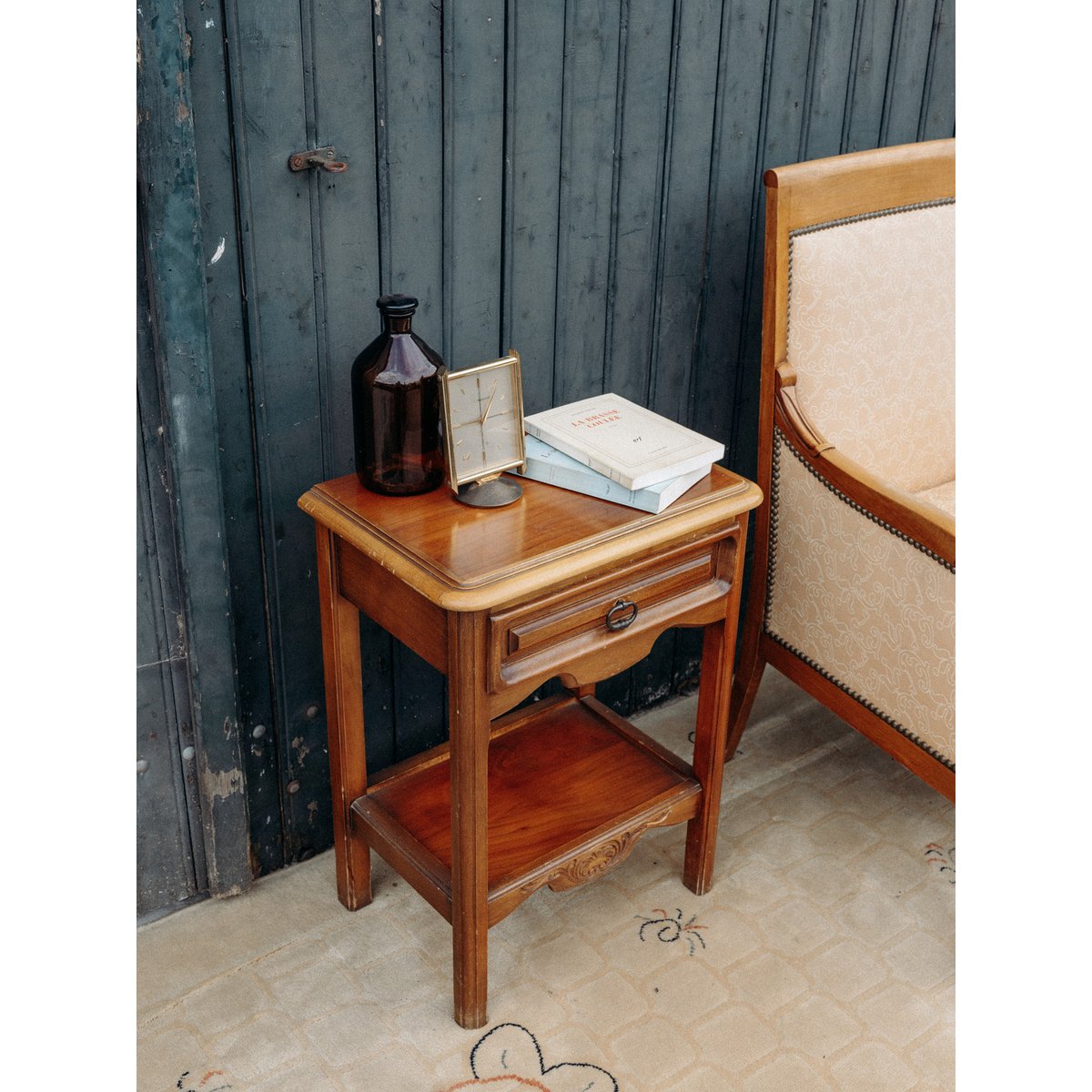 Table de chevet en bois Odile N°502 - Bon état bois, DEBONGOUT