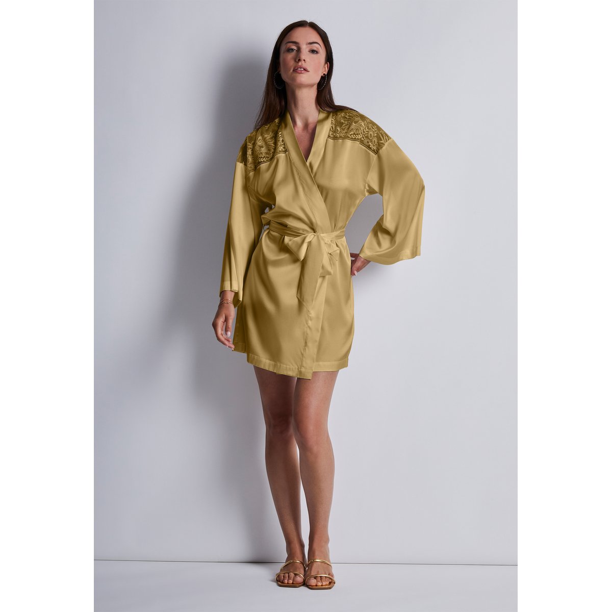 Kimono Midnight Whisper doré, AUBADE