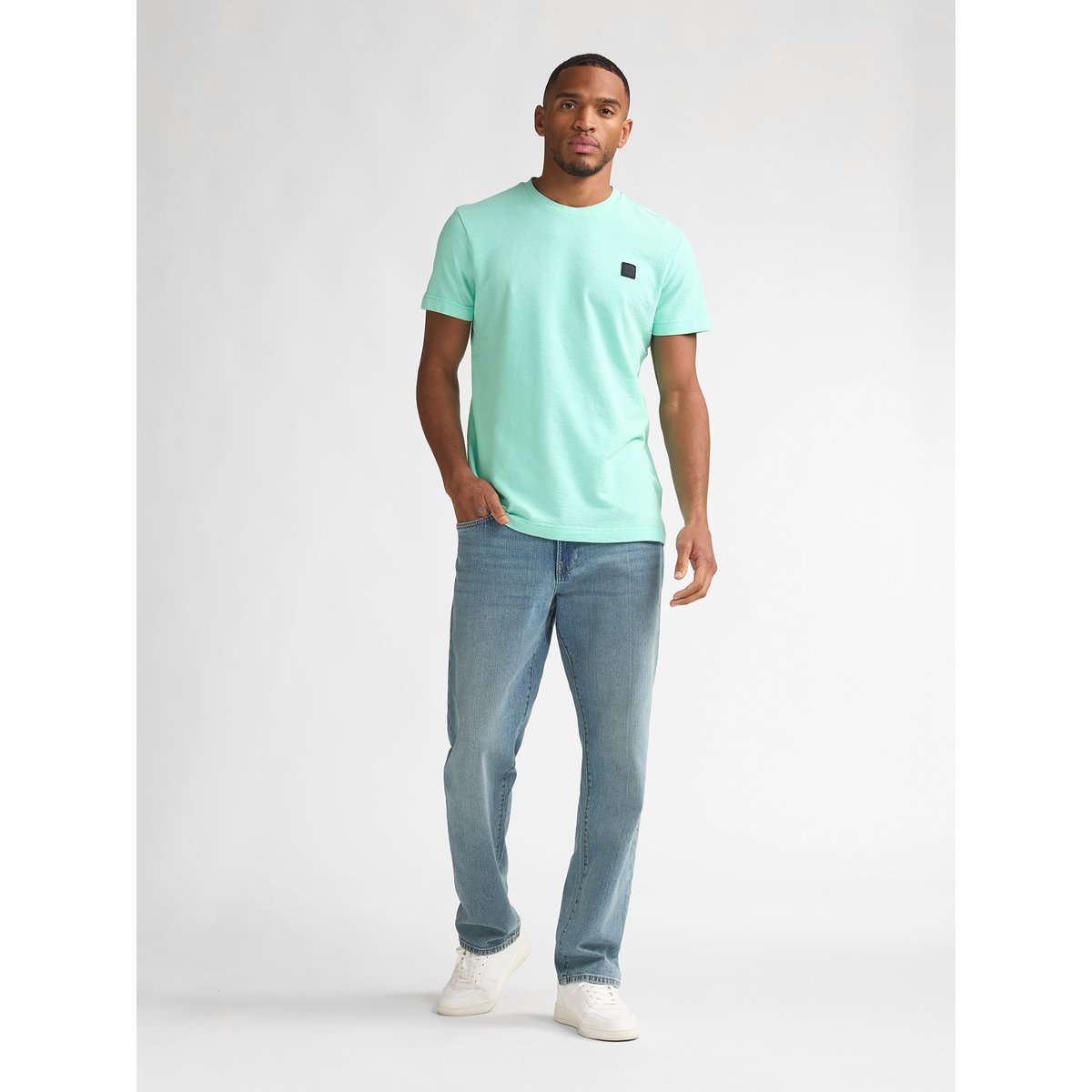 T-shirt en jersey pulsar vert green aqua, PETROL INDUSTRIES