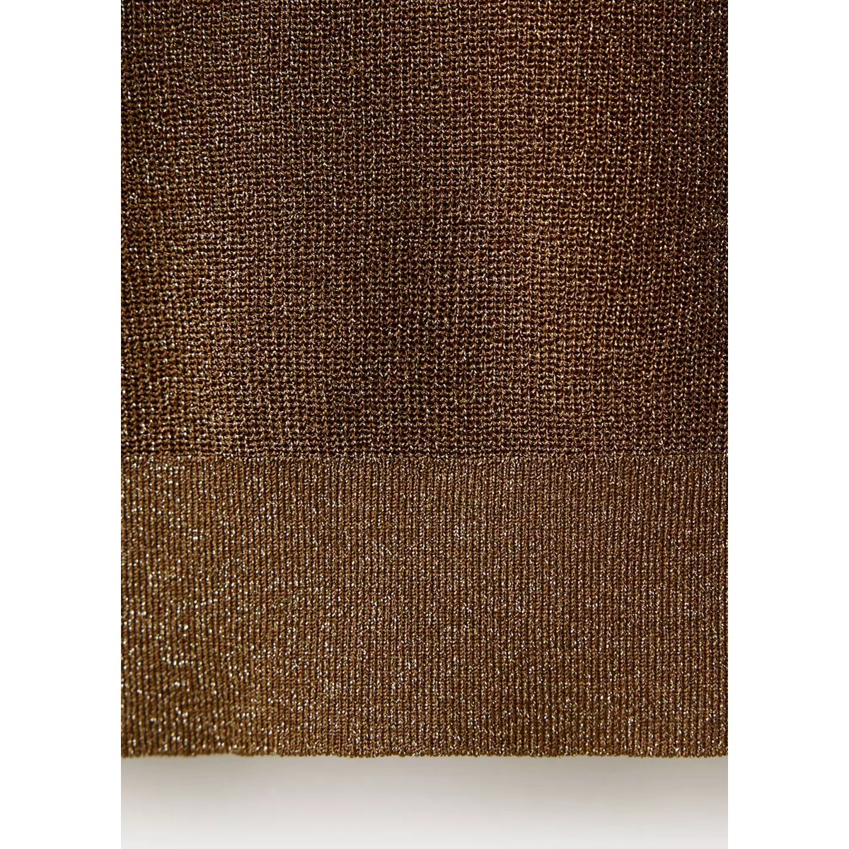 Pull-over fil textile or, MANGO