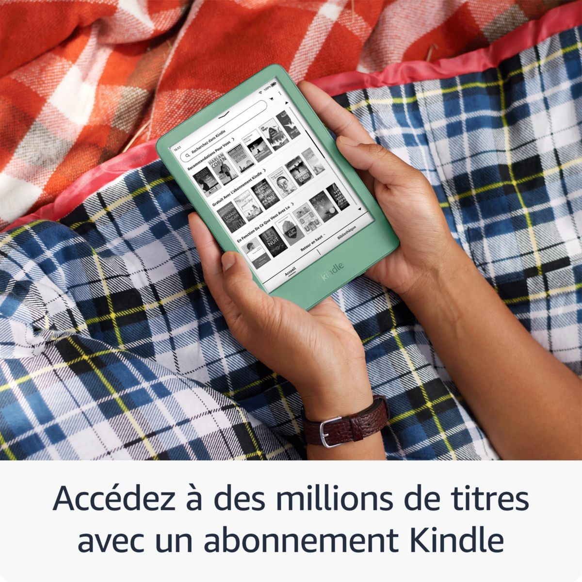 Liseuse eBook Kindle 16 Go Noire (modèle 2024) couleur unique, AMAZON